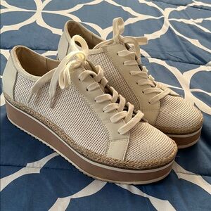 Dolce Vita Cream Platform Sneakers